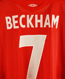 England 2004-05 Beckham Short Sleeve Away Kit (2XL)
