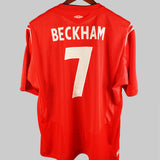 England 2004-05 Beckham Short Sleeve Away Kit (2XL)