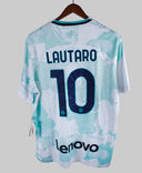 Inter Milan 2022-23 Lautaro Short Sleeve Away Kit (XL)