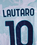 Inter Milan 2022-23 Lautaro Short Sleeve Away Kit (XL)