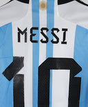 Argentina 2022-23 Messi Short Sleeve Home Kit (M)