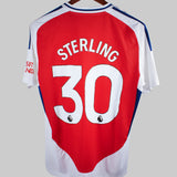 Arsenal 2024-25 Sterling Short Sleeve Home Kit (L)