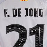 Barcelona 2022-23 F. De Jong Short Sleeve Third Kit (XL)