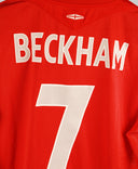England 2004-05 Beckham Short Sleeve Away Kit (L)