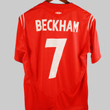 England 2004-05 Beckham Short Sleeve Away Kit (L)