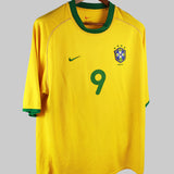 Brazil 2000-01 Ronaldo Short Sleeve Home Kit (XL)