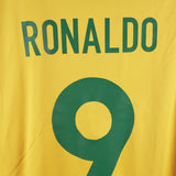 Brazil 2000-01 Ronaldo Short Sleeve Home Kit (XL)