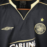 Celtic 2003-04 Larsson Short Sleeve Away Kit (XL)