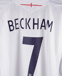 England 2007-08 Beckham Short Sleeve Home Kit (2XL)