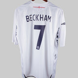 England 2007-08 Beckham Short Sleeve Home Kit (2XL)
