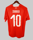 Switzerland 2018-19 Xhaka Short Sleeve Home Kit (L)