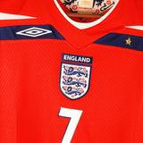 England 2008-09 Beckham Short Sleeve Away Kit (L)
