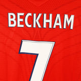 England 2008-09 Beckham Short Sleeve Away Kit (L)