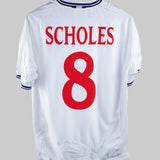 England 2000 Scholes Home Kit (L)