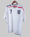 England 2007-08 Beckham Short Sleeve Home Kit (2XL)