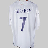 England 2007-08 Beckham Short Sleeve Home Kit (2XL)