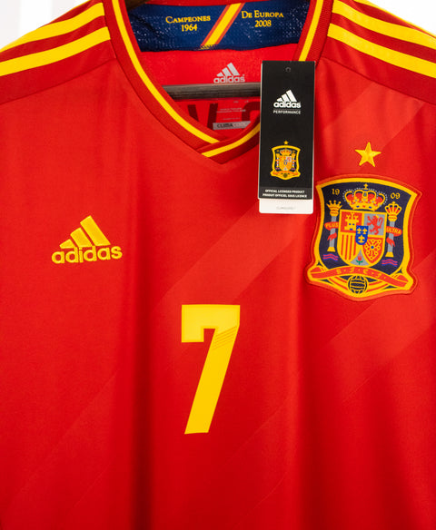 Spain 2012 David Villa Home Kit W/ Tags (L)