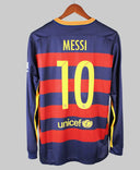 Barcelona 2015-16 Messi Long Sleeve Home Kit w/Tags (L)