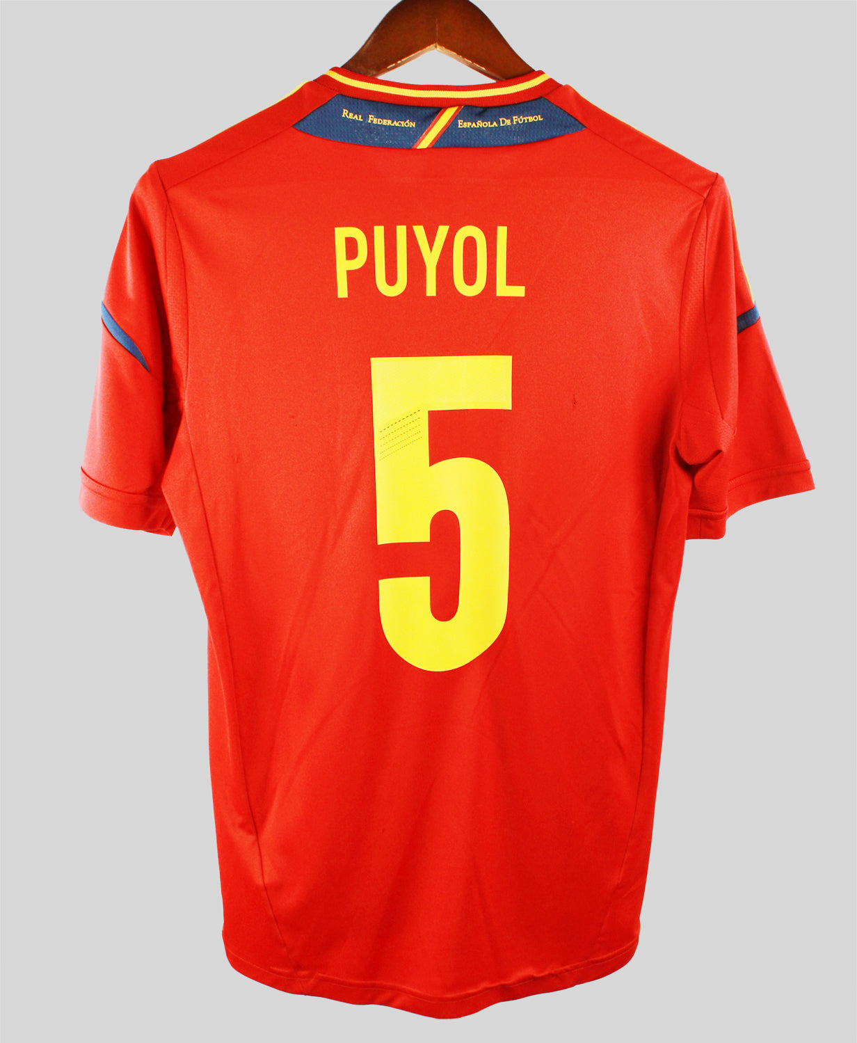 Spain 2012-2013 Puyol Home Kit (S)