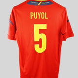 Spain 2012-2013 Puyol Home Kit (S)