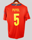 Spain 2012-2013 Puyol Home Kit (S)