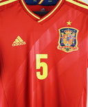 Spain 2012-2013 Puyol Home Kit (S)