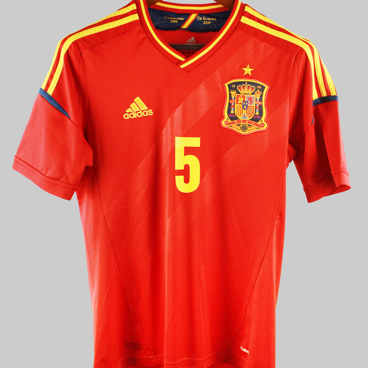Spain 2012-2013 Puyol Home Kit (S)