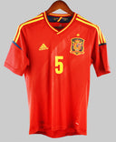 Spain 2012-2013 Puyol Home Kit (S)