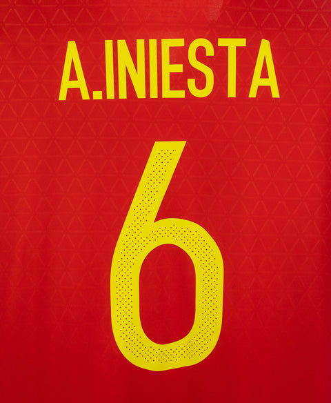 Spain 2016 A. Iniesta Home Kit (2XL)