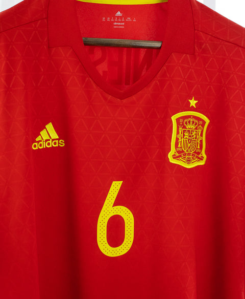 Spain 2016 A. Iniesta Home Kit (2XL)