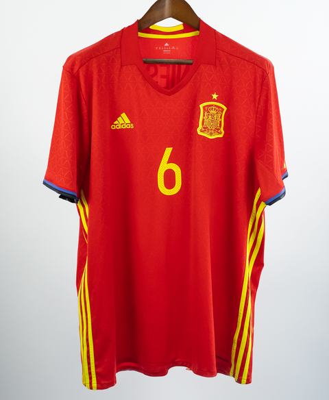 Spain 2016 A. Iniesta Home Kit (2XL)