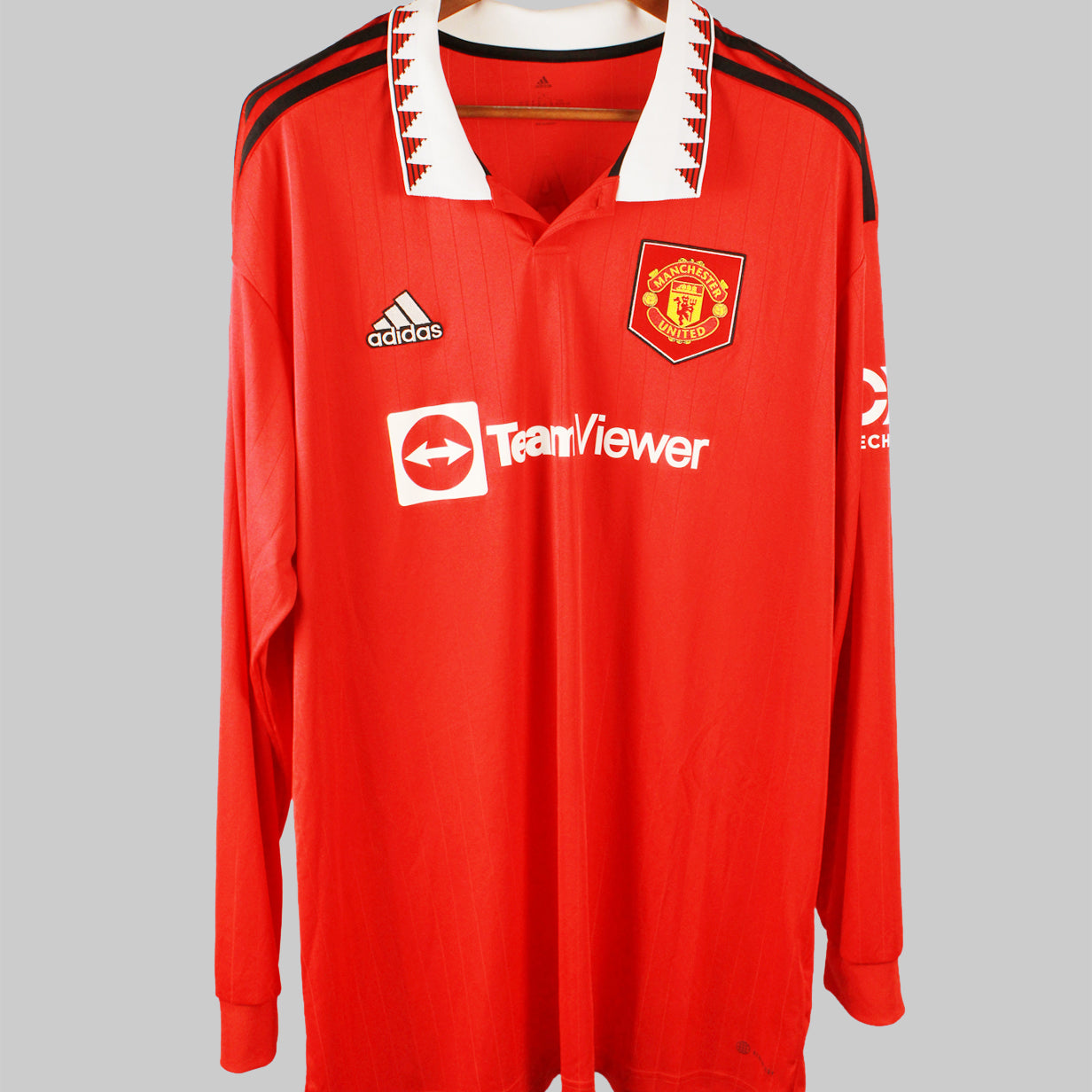 Manchester United 2022-23 Ronaldo Long Sleeve Home Kit (2XL)