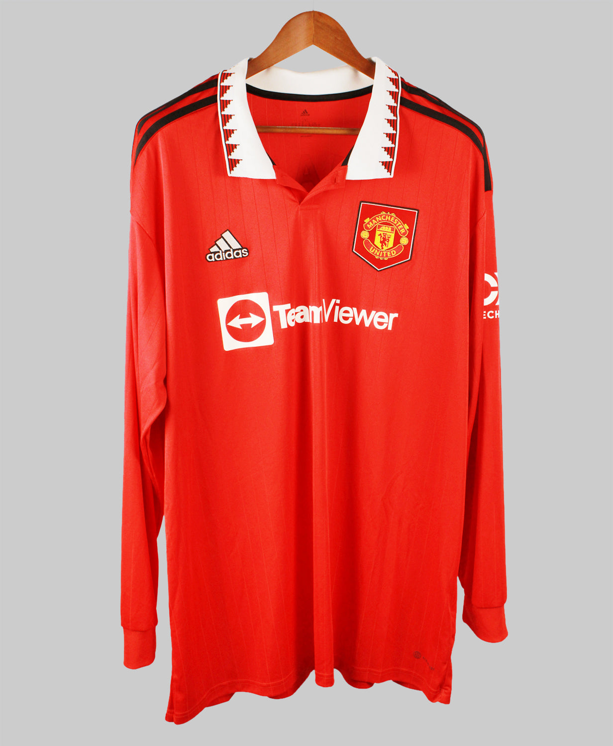 Manchester United 2022-23 Ronaldo Long Sleeve Home Kit (2XL)