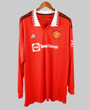 Manchester United 2022-23 Ronaldo Long Sleeve Home Kit (2XL)