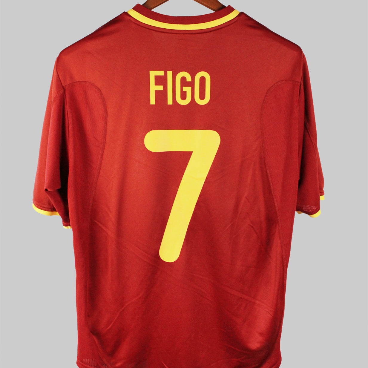 Portugal 2000-01 Figo Short Sleeve Home Kit (M)