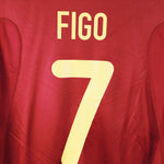 Portugal 2000-01 Figo Short Sleeve Home Kit (M)