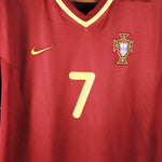 Portugal 2000-01 Figo Short Sleeve Home Kit (M)