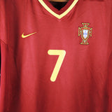 Portugal 2000-01 Figo Short Sleeve Home Kit (M)
