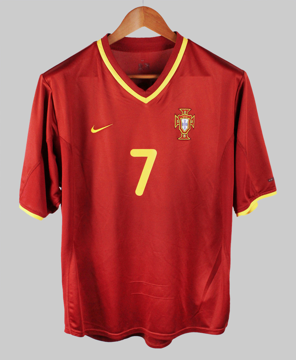 Portugal 2000-01 Figo Short Sleeve Home Kit (M)