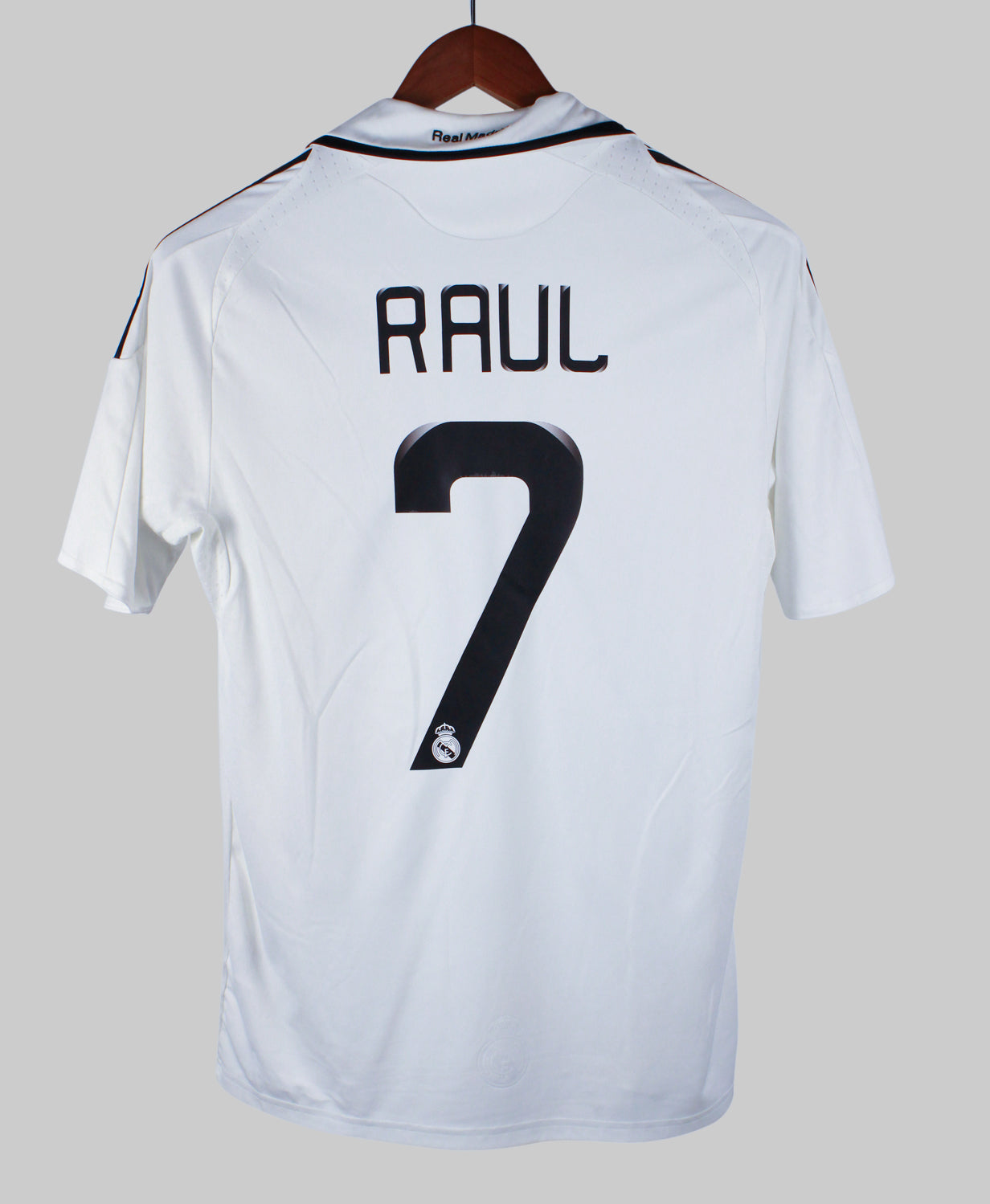 Real Madrid 2008-09 Raul Short Sleeve Home Kit (M)