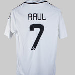 Real Madrid 2008-09 Raul Short Sleeve Home Kit (M)
