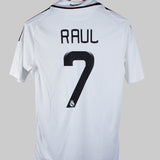 Real Madrid 2008-09 Raul Short Sleeve Home Kit (M)