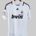Real Madrid 2008-09 Raul Short Sleeve Home Kit (M)
