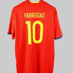 Spain 2016-17 Fabregas Short Sleeve Home Kit (2XL)