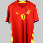 Spain 2016-17 Fabregas Short Sleeve Home Kit (2XL)