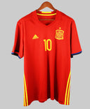Spain 2016-17 Fabregas Short Sleeve Home Kit (2XL)