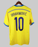 Sweden 2013-14 Ibrahimovic Short Sleeve Home Kit (L)