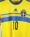 Sweden 2013-14 Ibrahimovic Short Sleeve Home Kit (L)