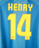 Barcelona 2007-08 Henry Short Sleeve Away Kit w/Tags (L)