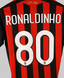 AC Milan 2009-10 Ronaldinho Short Sleeve Home Kit (S)
